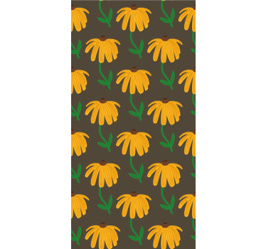 Virágos jelkép minta Tapéta Virágok - TenStickers