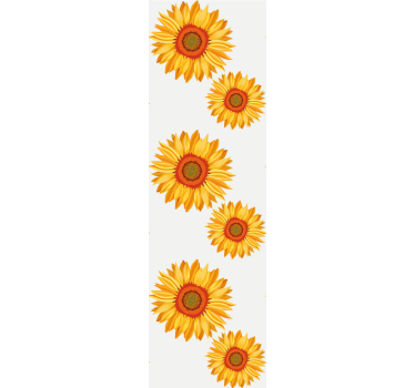 Napraforgó tömb Tapéta Virágok - TenStickers