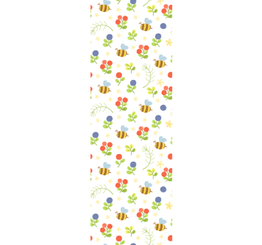 Aranyos design baba méhek kortárs tapéta - TenStickers