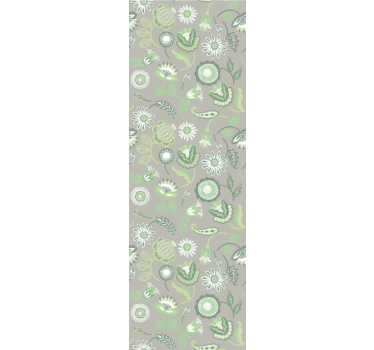 Finom zöld lengyel virágok természet tapéta - TenStickers