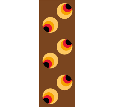 Retro geometrikus gömbök Tapéta Geometriai - TenStickers