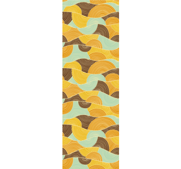 Pszichedelikus hippi formájú retro tapéta - TenStickers