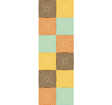 Geometriai spirális négyzetek Tapéta Geometriai - TenStickers