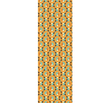 Geometrikus retro nyomtatás Tapéta Geometriai - TenStickers