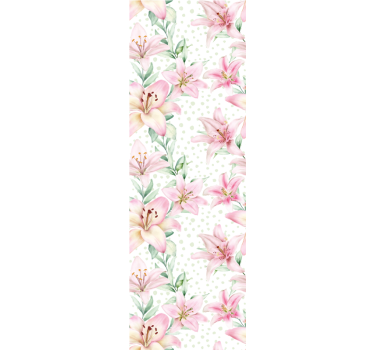 Aquarella botanikai wilflower hálószoba tapéta - TenStickers