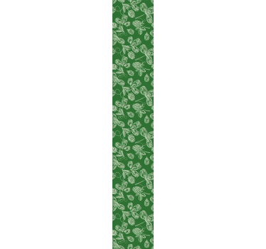 Zöld magnólia gally mintás retro tapéta - TenStickers