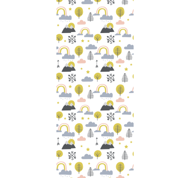 Játékos természeti jelenet Gyerekszoba tapéta - TenStickers