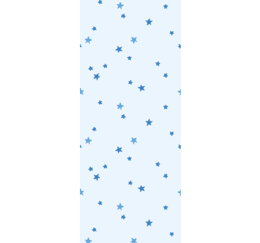 Pasztell színű kék csillag mintás tapéta hálószobába - TenStickers