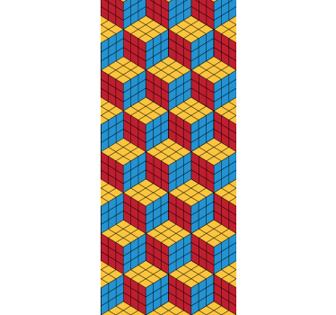 Rubik kocka eredeti minta retro tapéta - TenStickers