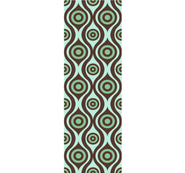 Szabálytalan formájú 70-es évek mintás retro tapéta - TenStickers