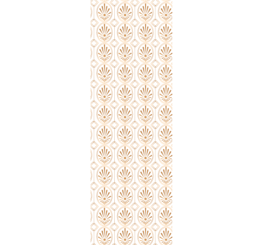 Modern art fehér és arany deco mintás kör tapéta - TenStickers