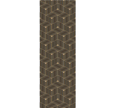 Arany geometriai deco minta négyzet alakú tapéta - TenStickers