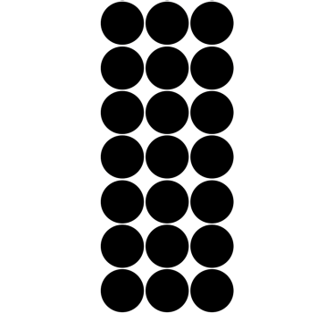 Fekete pontok minta kör tapéta - TenStickers