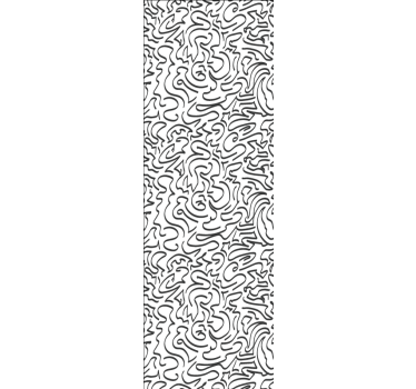Szél ihlette doodles kortárs tapéta - TenStickers