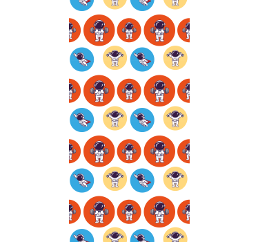 űrhajós minta szórakoztató Gyerekszoba tapéta - TenStickers