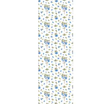 áfonya botanikai Tapéta Virágok - TenStickers