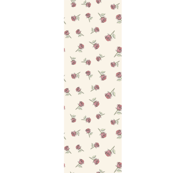 Romantikus vintage rózsa mintás vintage tapéta - TenStickers