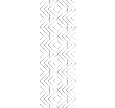 Fehér japandi geometrikus mintás társalgó tapéta - TenStickers