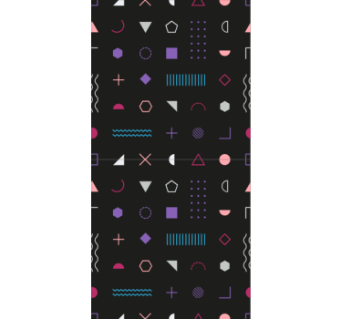 Színes formák Tapéta Geometriai - TenStickers