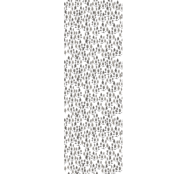 Kis fák kinfolk mintás modern tapéta - TenStickers