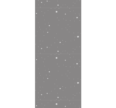 Fehér csillagok, mint egy szürke háttér gyerekeknek tapéta - TenStickers