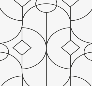 Szürke lineáris alkotás Tapéta Geometriai - TenStickers