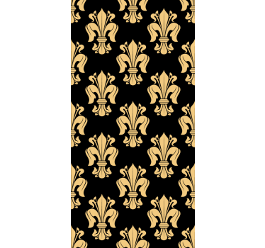 Fleur-de-lis barokk stílusú tapéta - TenStickers