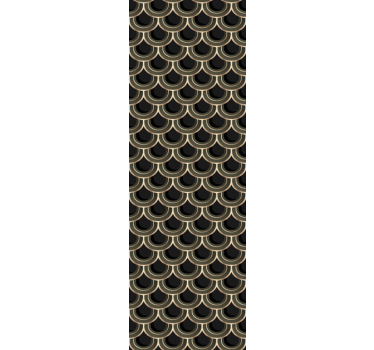 Art deco kék arany kortárs tapéta - TenStickers