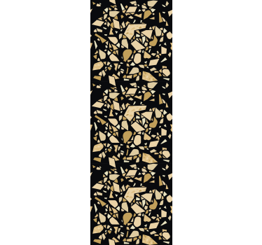 Terrazzo stílusú fekete arany kortárs tapéta - TenStickers