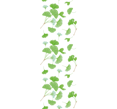 Ginkgo biloba mintás tapéta levelek - TenStickers