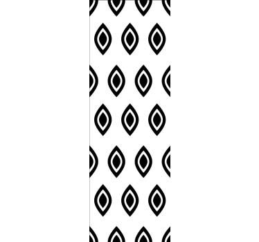 Geometrikus mintás fekete-fehér formák négyzetmintás tapéta - TenStickers