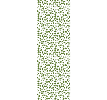 Zöld levelek, mint fehér háttér levelek háttérkép - TenStickers