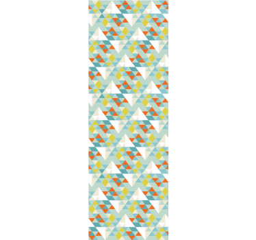 Többszínű háromszög mintás geometriai háromszög tapéta - TenStickers