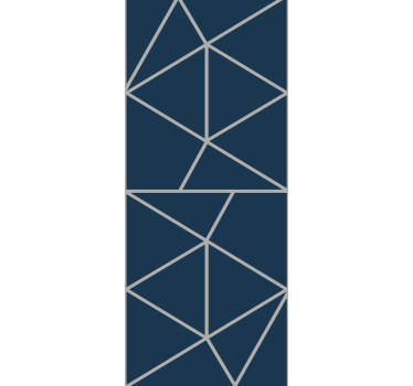 "metro prizma" geometriai háromszögek geometriai tapéta - TenStickers