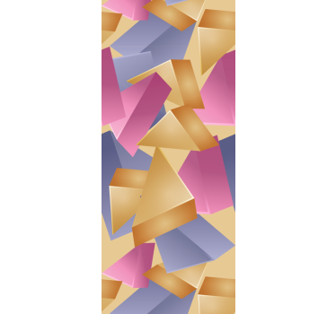 Absztrakt formák elrendezése Tapéta Geometriai - TenStickers
