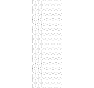 Geometriai kocka mintás négyzetmintás tapéta - TenStickers