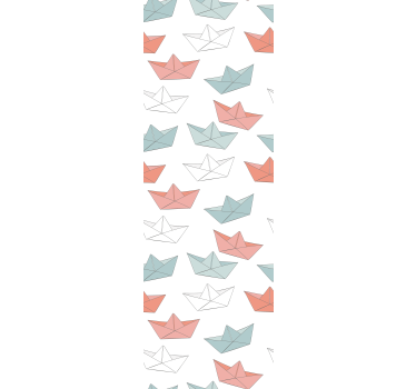 Origami csónak minta Gyerekszoba tapéta - TenStickers