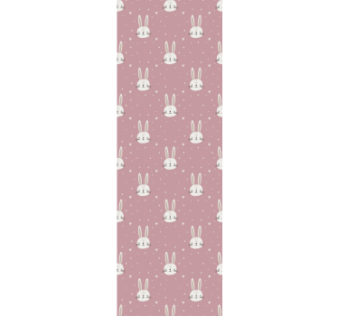 Rózsaszín "boho" mintás gyerek tapéta - TenStickers