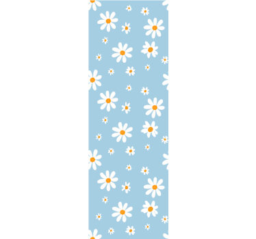 Mintás-dekor kis és nagy százszorszép nappali tapéta - TenStickers