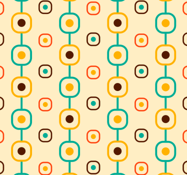 60-as évek geometrikus retro tapéta - TenStickers