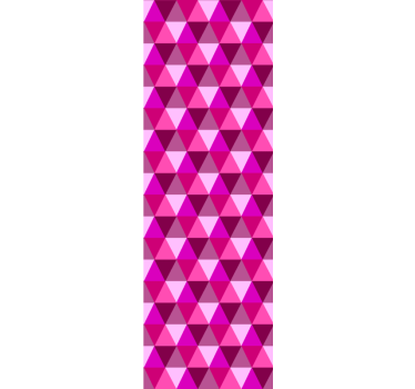 Fukszia geometriai rózsaszín tapéta - TenStickers