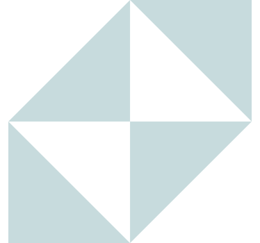 Kék háromszögek Geometrikus tapéta - TenStickers
