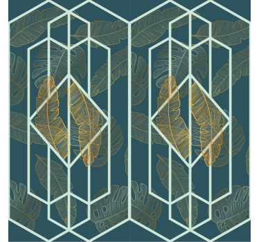 Trópusi design Geometrikus tapéta - TenStickers
