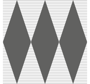 Szürke gyémánt minta Geometrikus tapéta - TenStickers