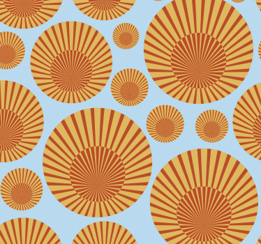 70-es évek napsütéses geometriai tapéta - TenStickers