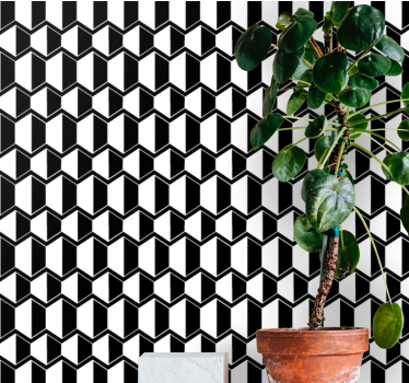 3d köbös minta Tapéta Geometriai - TenStickers