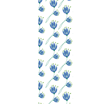 Egyszerű kék tulipán természet háttérkép - TenStickers
