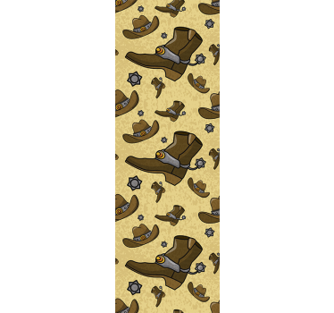 Cowboy csizma minta Vintage tapétaek - TenStickers