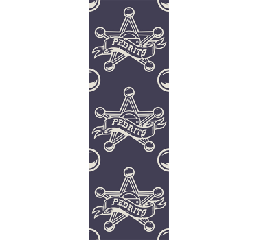 Csillag kitűző tervezés Vintage tapétaek - TenStickers