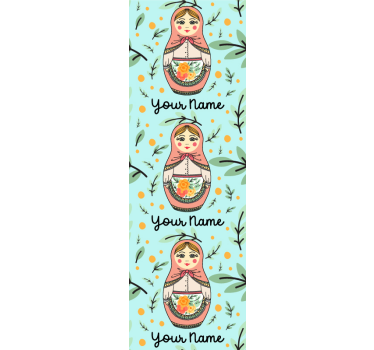 Matryoshka név gyerekek háttérkép - TenStickers